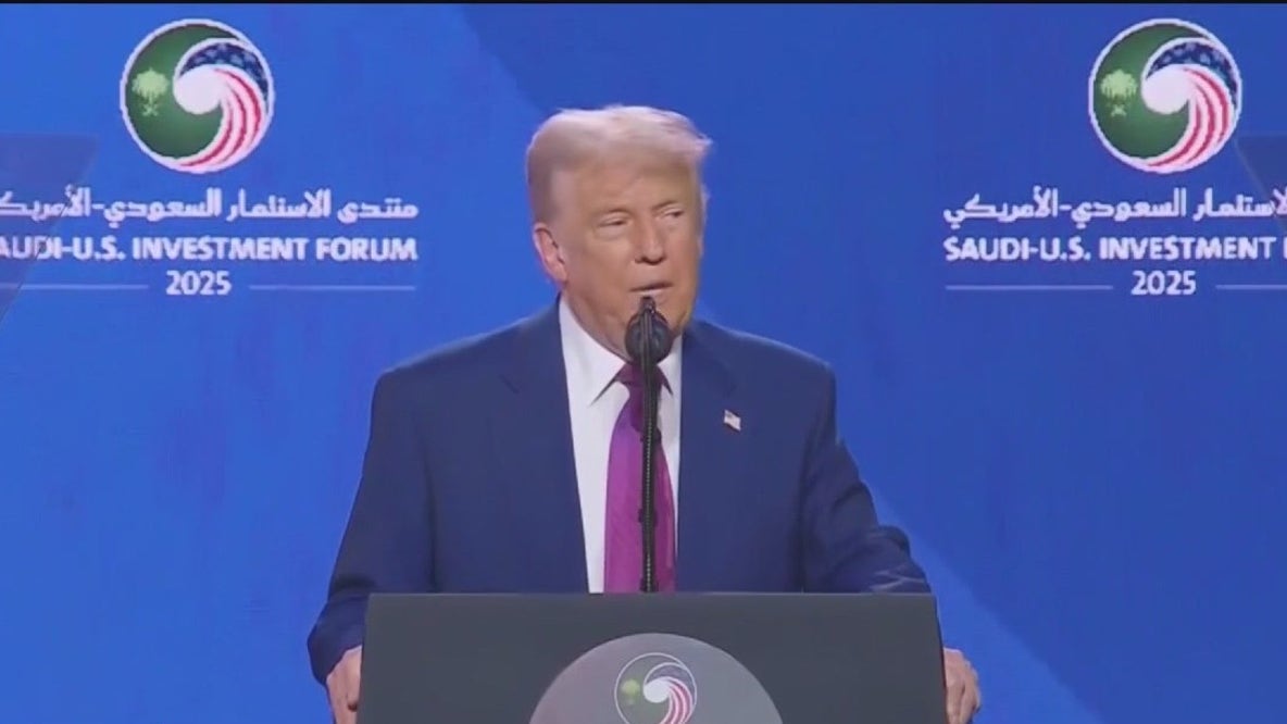 President Donald Trump in Qatar